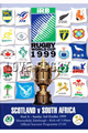 Scotland v South Africa 1999 rugby  Programme